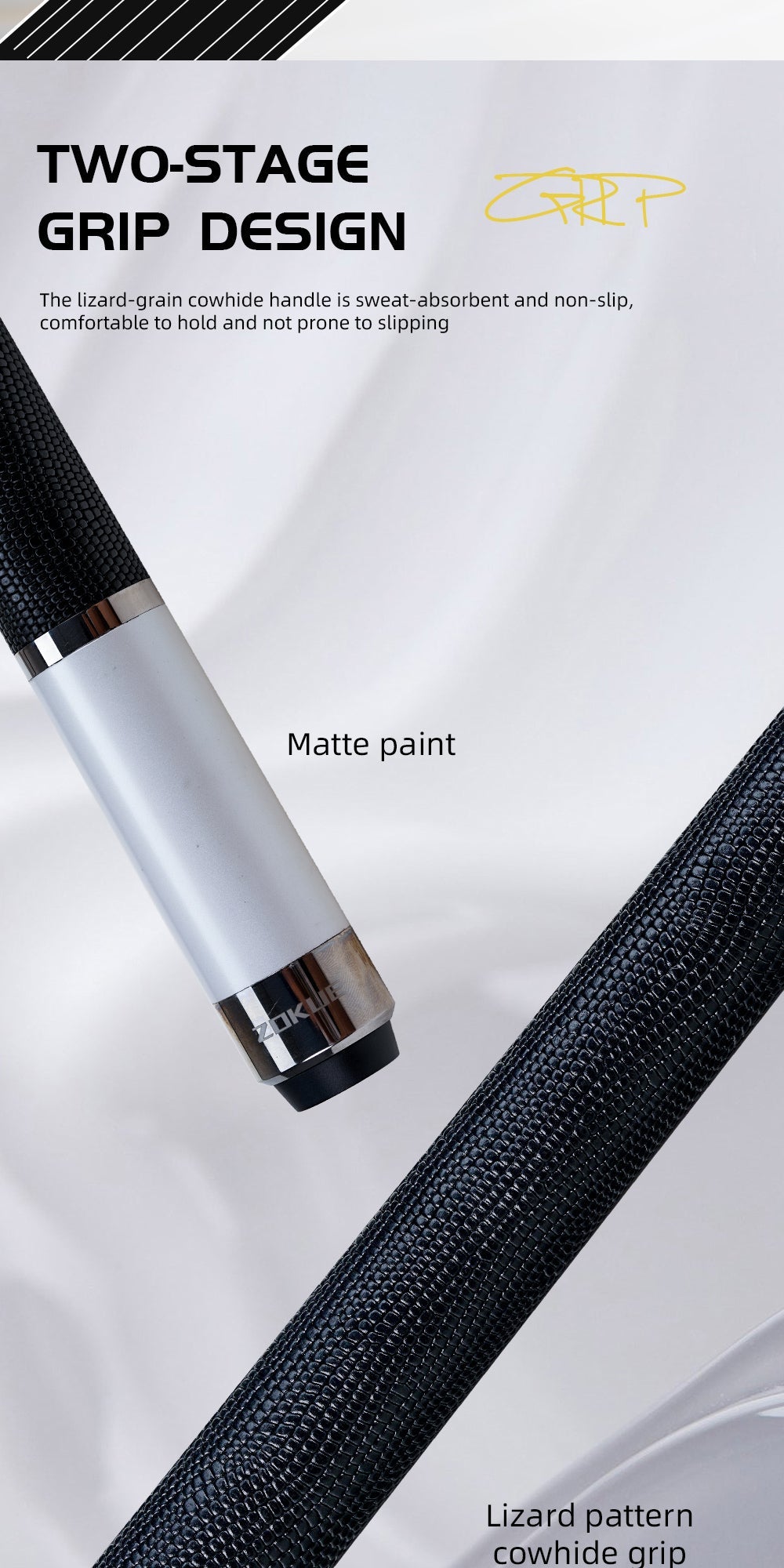 ZOKUE Elite Series Carbon Fiber Pool Cue Low Deflection Full Carbon Technology Cue Stick For Beginner Primary Pool Stick