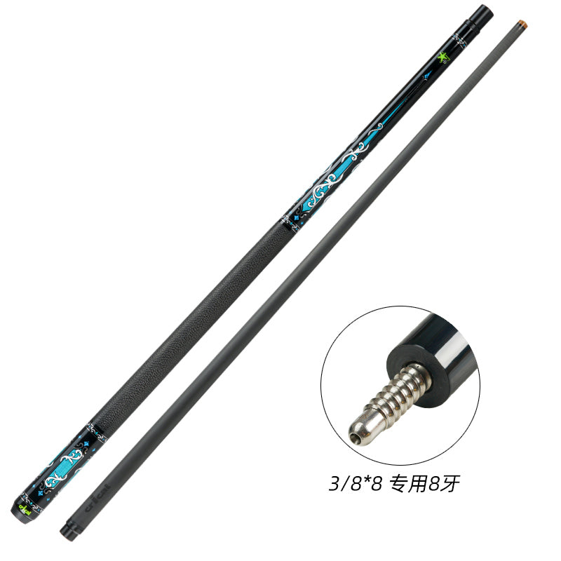 CRICAL Carbon Fiber Pool Cue Stick 11.5mm 12.5mm Uni-loc 3/8x8 Radial Pin Low Deflection Billiard Cue Stick Case Set