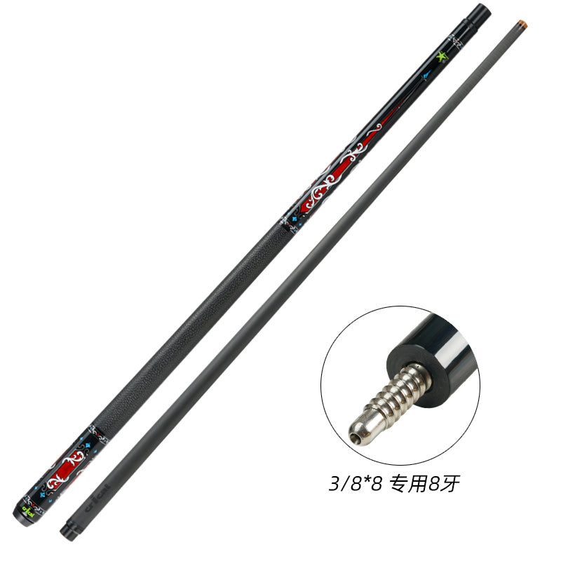 CRICAL Carbon Fiber Pool Cue Stick 11.5mm 12.5mm Uni-loc 3/8x8 Radial Pin Low Deflection Billiard Cue Stick Case Set