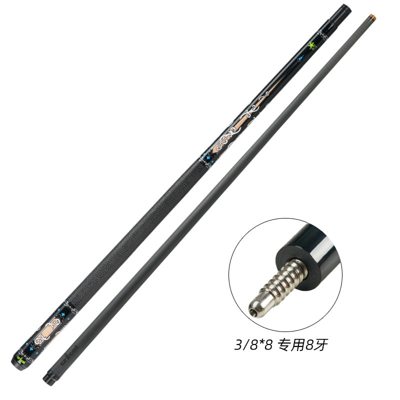 CRICAL Carbon Fiber Pool Cue Stick 11.5mm 12.5mm Uni-loc 3/8x8 Radial Pin Low Deflection Billiard Cue Stick Case Set