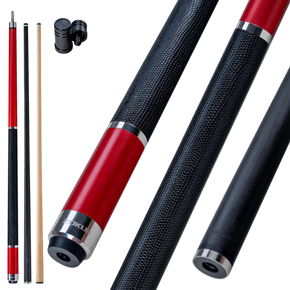 ZOKUE Elite Series Carbon Fiber Pool Cue Low Deflection Full Carbon Technology Cue Stick For Beginner Primary Pool Stick