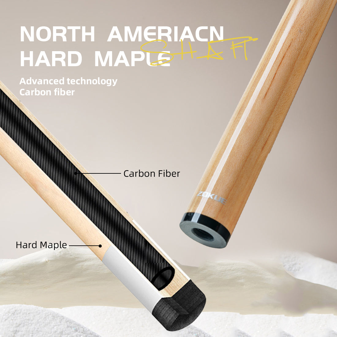 ZOKUE Elite Series Carbon Fiber Pool Cue