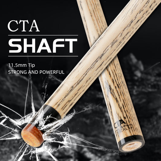 CRICAL Technologia Shaft for Pool Cue, Tiger Tip, Selected Ash Wood Shaft, 11.5mm 3/8*8 Radial Pin Joint Single Shaft