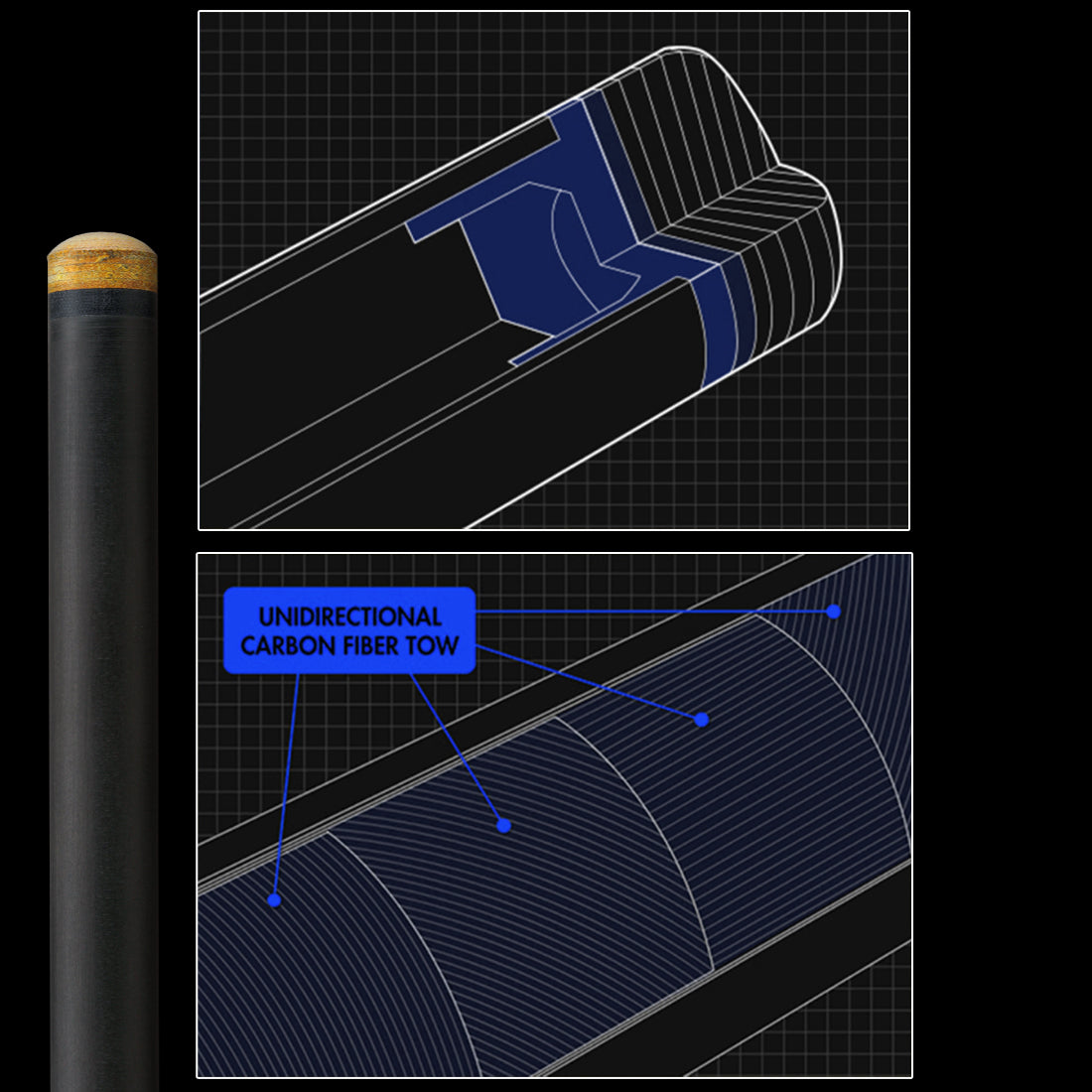 Single Pool Shaft 10.5/11.5/12.5mm