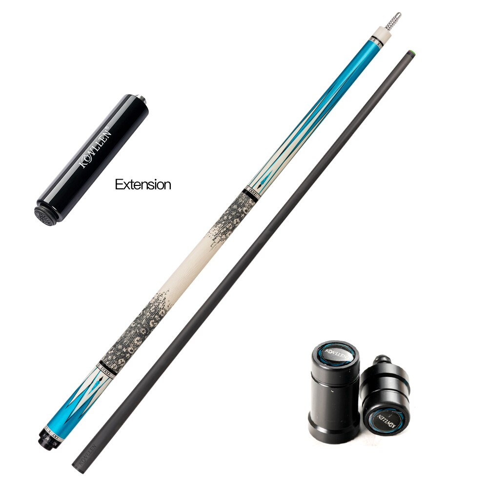 KONLLEN Carbon Fiber Pool Cue Stick 11.5/12.5mm 3/8 *8 Radial Pin Joint 1/2 Play Cue Stick Tecnologia Professional Billiard Cue