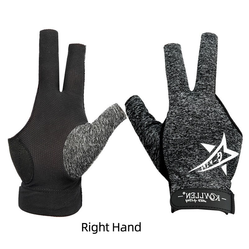 KONLLEN Pool Glove Fingerless Gloves Left Hand Gloves Snooker Gloves Pool Cue Gloves Carom Gloves Durable Billiards Accessories