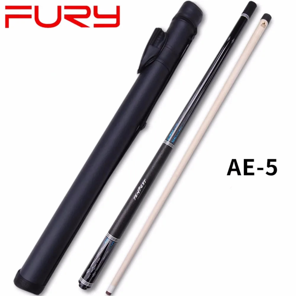 FURY-CRICAL AE-NT1/2 Billiard Pool Cue Stick Set, Maple Shaft, 3/8x10 Joint Case Set 1/2 Stick 10.5/11.5/12.5mm Smooth Grip