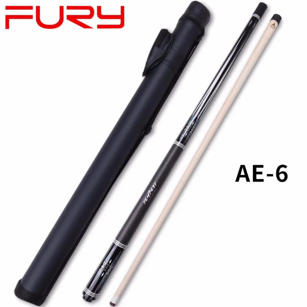 FURY-CRICAL AE-NT1/2 Billiard Pool Cue Stick Set, Maple Shaft, 3/8x10 Joint Case Set 1/2 Stick 10.5/11.5/12.5mm Smooth Grip
