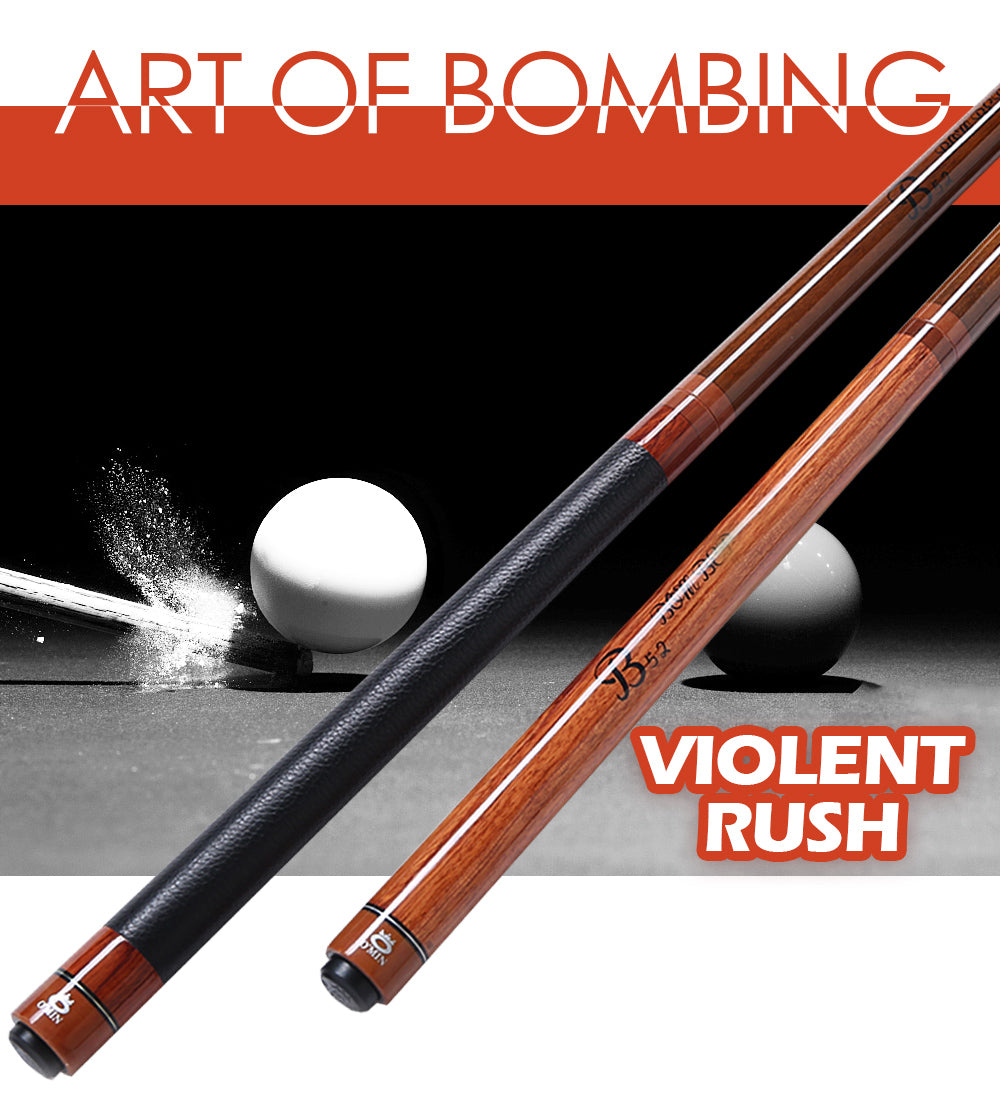O'Min Bomber Billiard Punch&Jump Cue 14mm Tip 141cm Length High Quality Ashwood Shaft Professional Break Cue