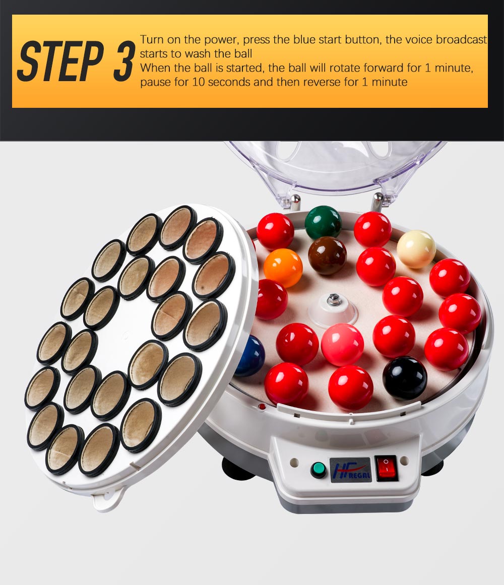 Billiard Ball Cleaner Machine Pool 16 balls Snooker 22 Balls Clean Automatic Washing Electronic Ball Clean Machine Accessories