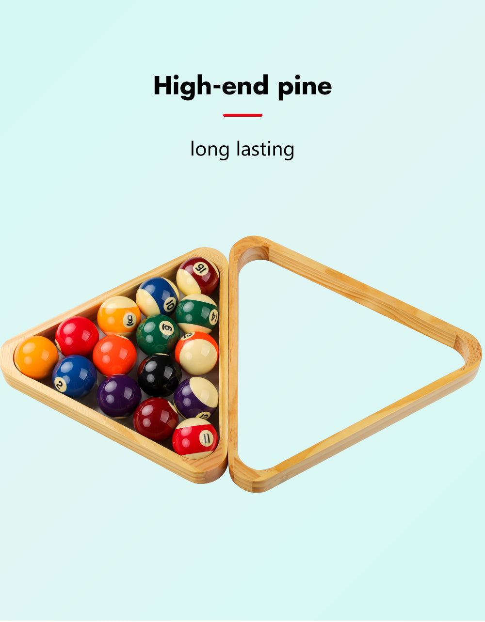 Wood Triangle Billiard Triangle Rack 525mm/572mm 8 Ball Professional Handmade Durable Billiard Accessories China