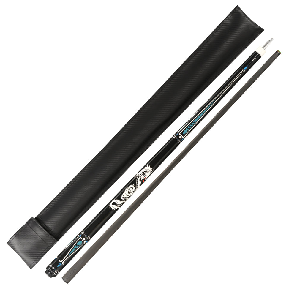 KONLLEN LW Series Carbon Fiber Pool Cue Stick Professional Cues (Full Carbon Technology Low Deflection Billiard Cue Stick,12.5mm,147cm)
