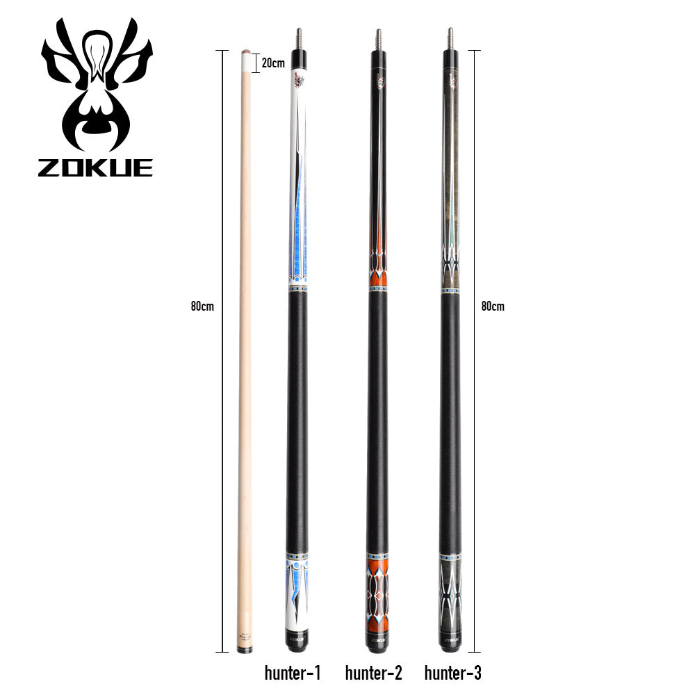 ZOKUE Russian Billiard Cue 160cm 12.75mm Radial Pin Billiard Cue