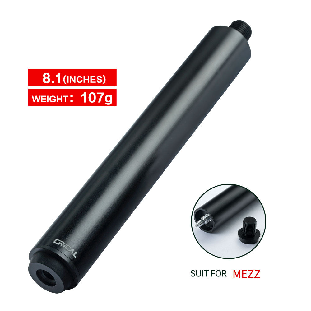 Billiard Pool Cue Extension For Mezz  With Bumper  8.1/4.1/3.1/2.1 INCHES