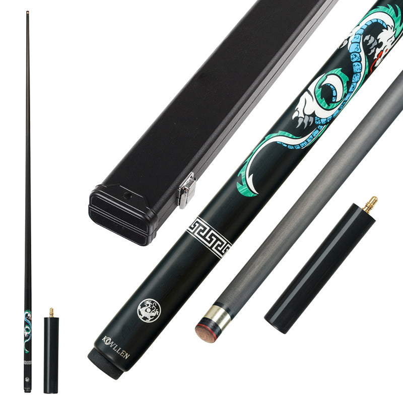 KONLLEN One Piece Snooker Cue Carbon Fiber 10.2mm