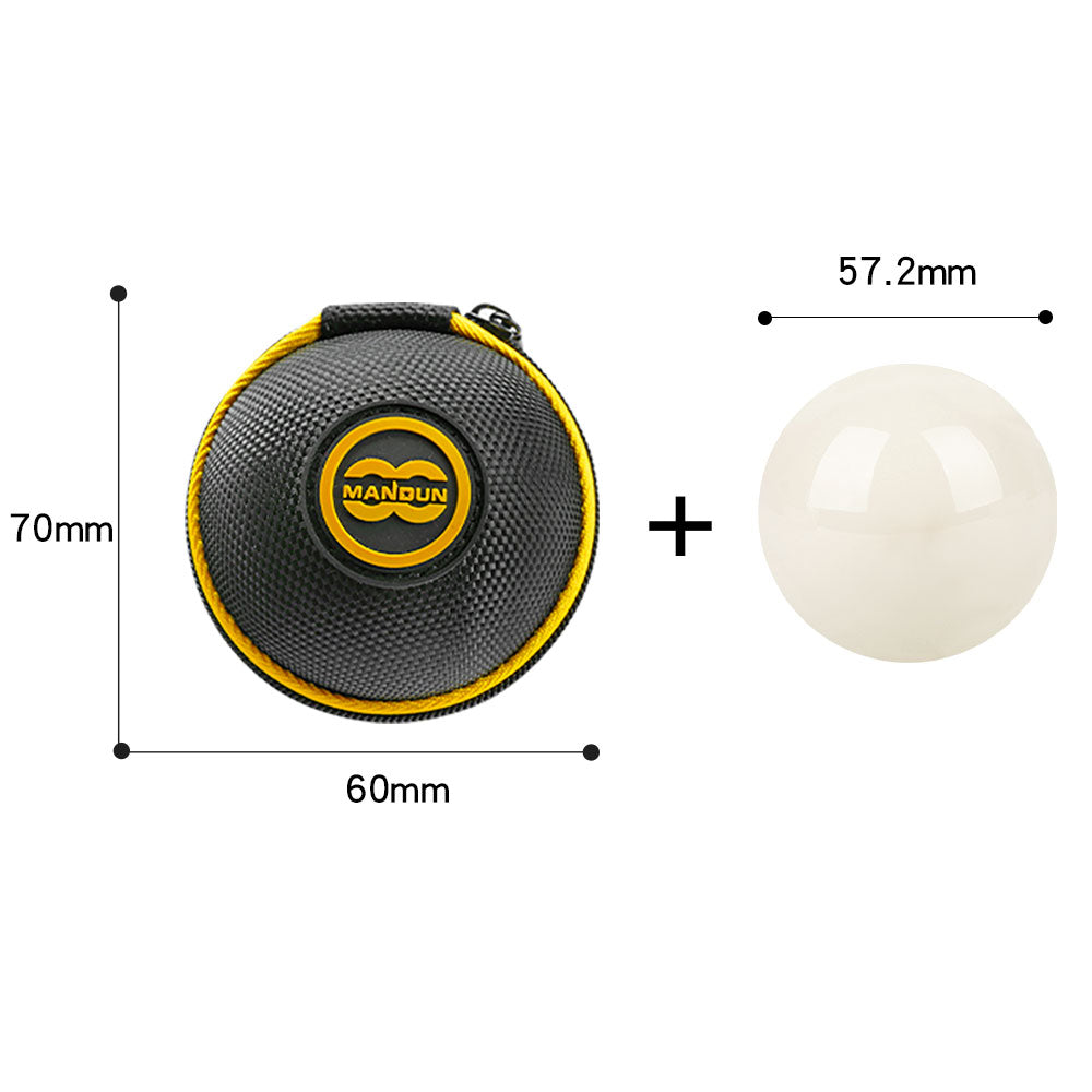 MANDUN Clip-on Cue Ball Case Nylon Fleece Material Premium Training Balls Case