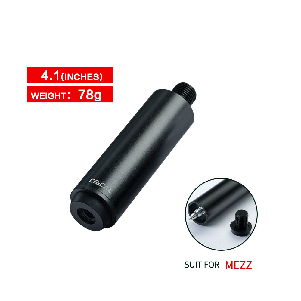 Billiard Pool Cue Extension For Mezz  With Bumper  8.1/4.1/3.1/2.1 INCHES