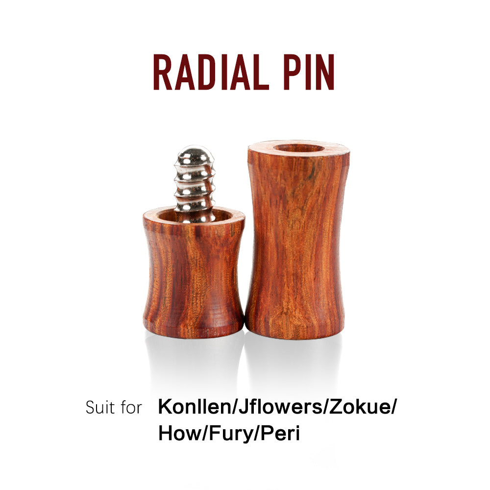 Billiards Joint Protector Radial Pin 5/16*14 3/8*11 3/8*10 Wavy Pin Uni-Loc Joint Caps Solid Ebony Rosewood