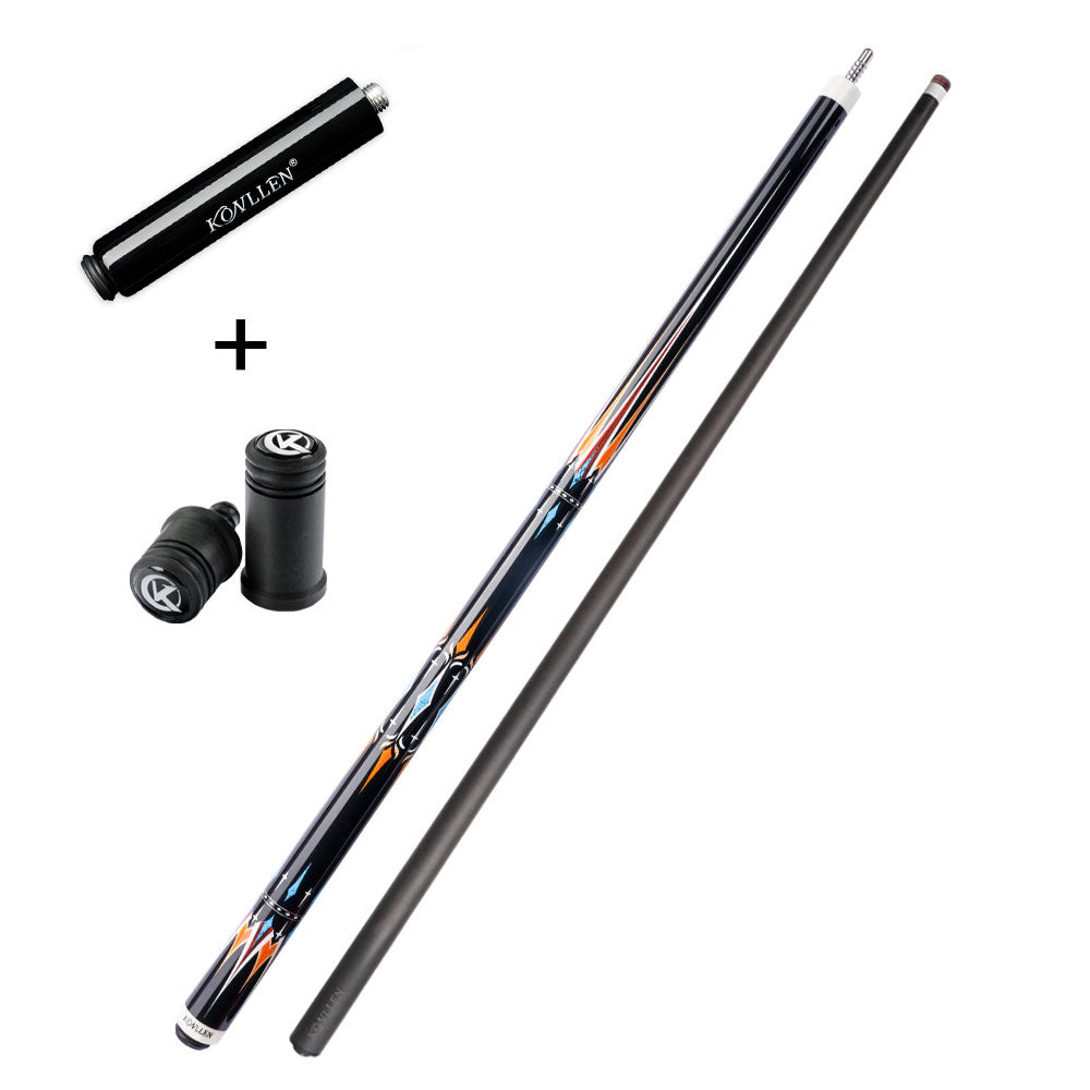 New KONLLEN 3 Cushion Carbon Carom Cues Carbon Fiber Shafts 12mm Tip 142cm Radial Pin Kit Joint Professional Korea 3 Cushion Cue