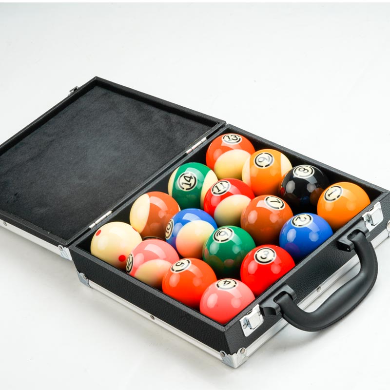 KONLLEN Billiard Pool Balls Set 16pcs 57.2mm Resin Balls Crystal Pool Practice Pool Table Balls Tournament Billiards Accessories