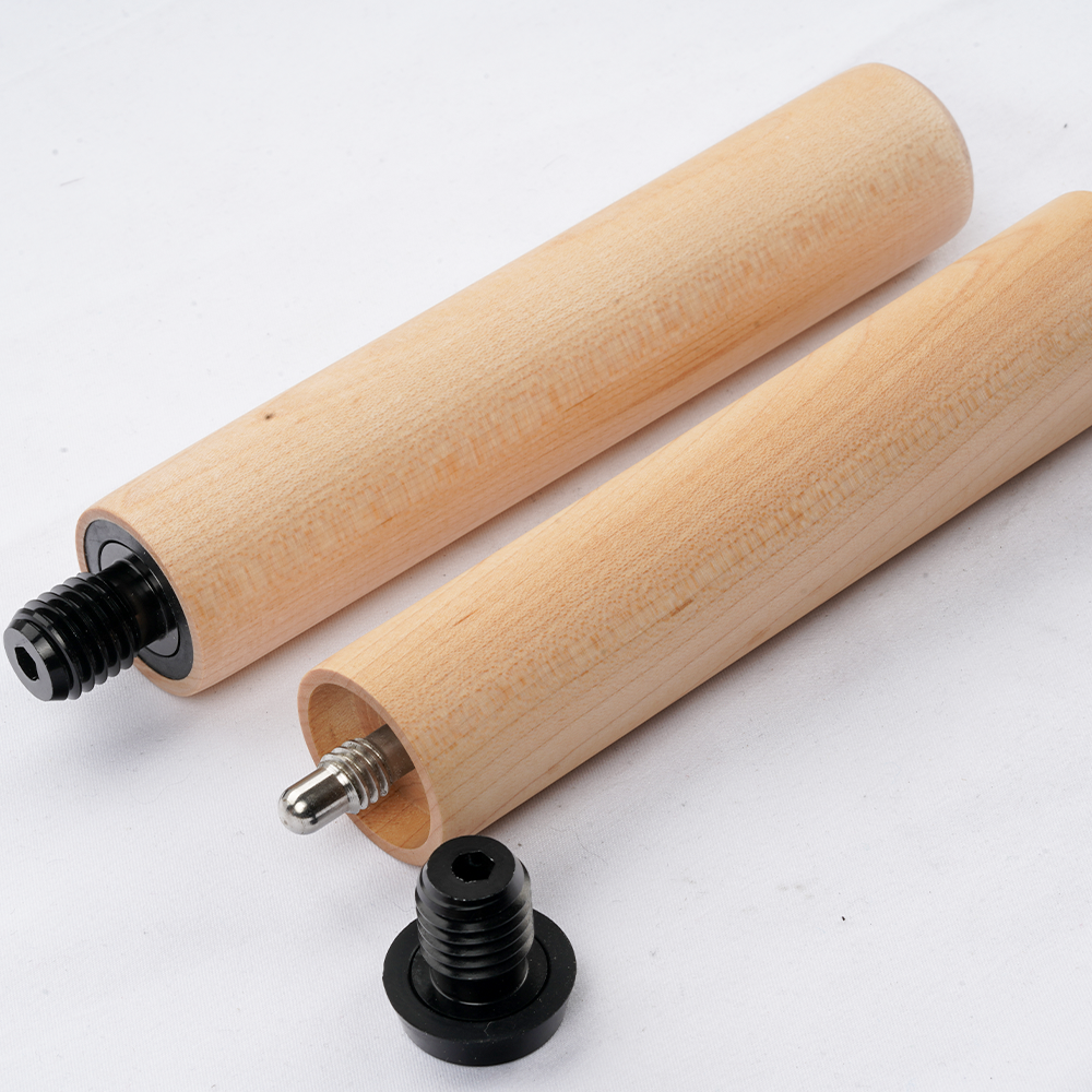 Solid Maple Pool Cue Extension with Bumper 15.5cm Length for FURY /HOW/ZOKUE Cues Professional  Extension