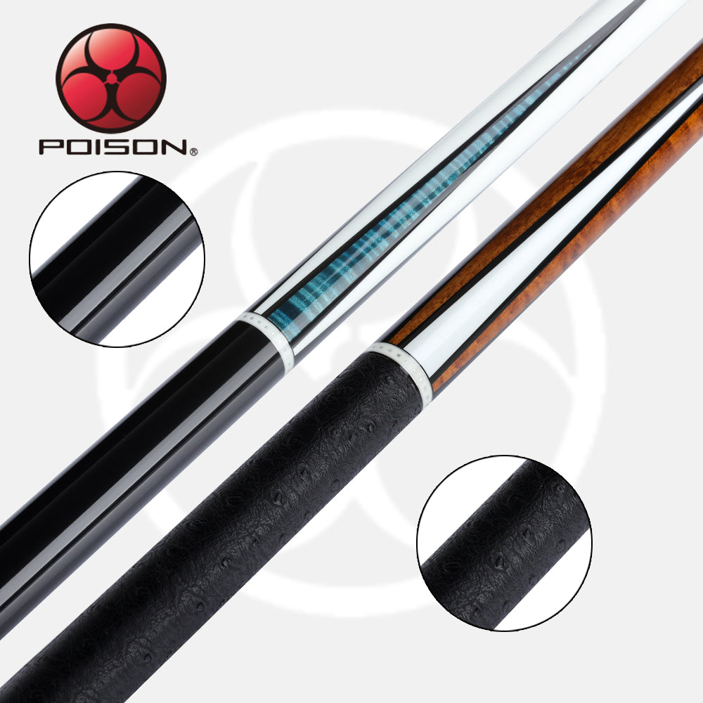 POISON AR3-6 Billiard Pool Cue C3 Shaft 13mm Tip UNI-LOC Bullet Joint with bag