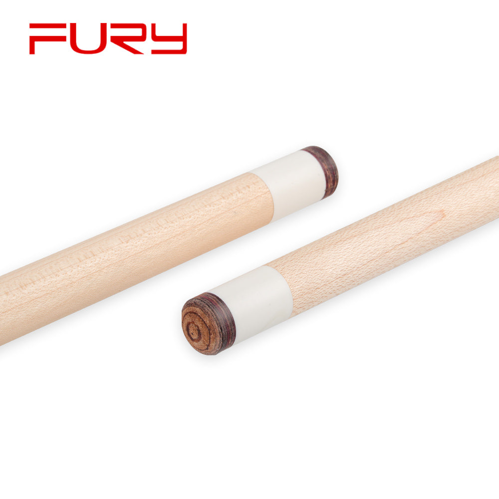 FURY DX-1/4 Billiard Pool Cue HT2 Maple Shaft Leather Handle 12.5mm Tiger Tip Quick Joint Handmade Kit