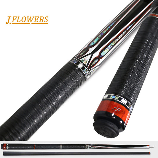 Jflowers Billiard Carbon Fiber Pool Cue Stick  Real Inlay Cue Technology Inlay Low Deflection Billiards Cue