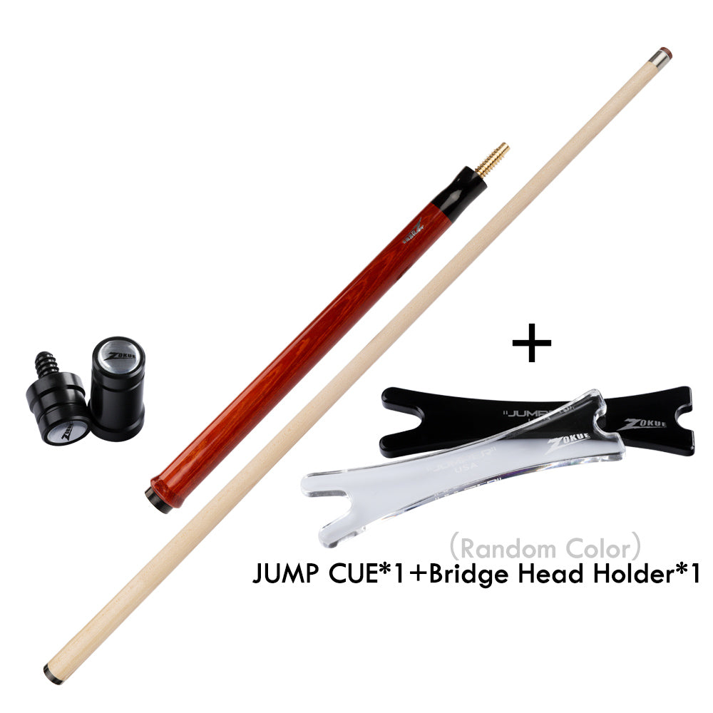 ZOKUE Billiards Jump Cue 108cm 13.5mm Tip Hard Tecnologia Maple Shaft Jump Stick  Technology Professional Cue