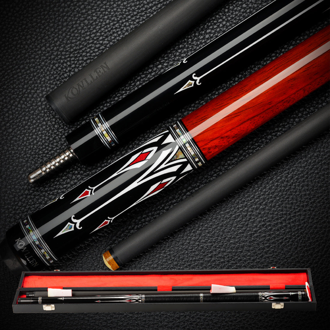 KONLLEN AS-1F Carbon Fiber Pool Cue 12.5mm TIP