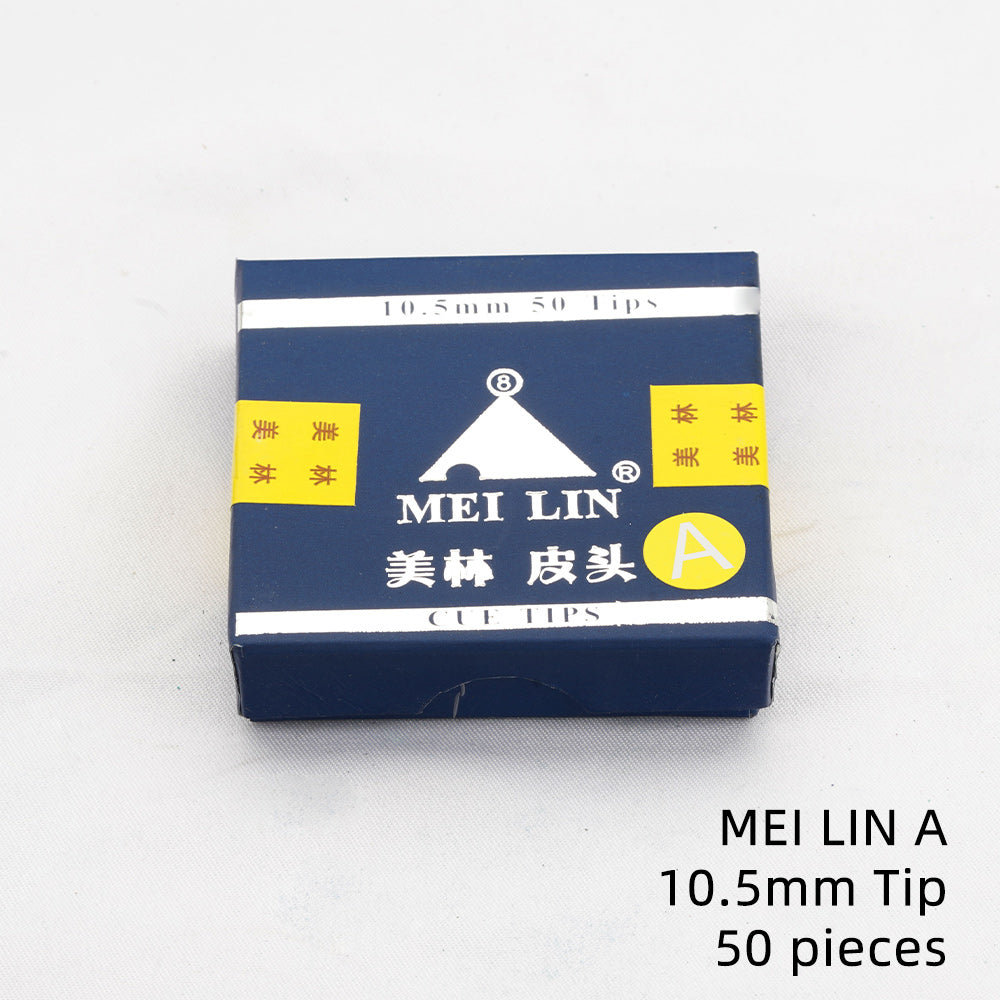 MEI LIN Cue Tips 50pcs 10.5mm 11mm Tips Billiards Tips Snooker Cue Tips Leather Head A/B/C/Red Pool Cue Tips