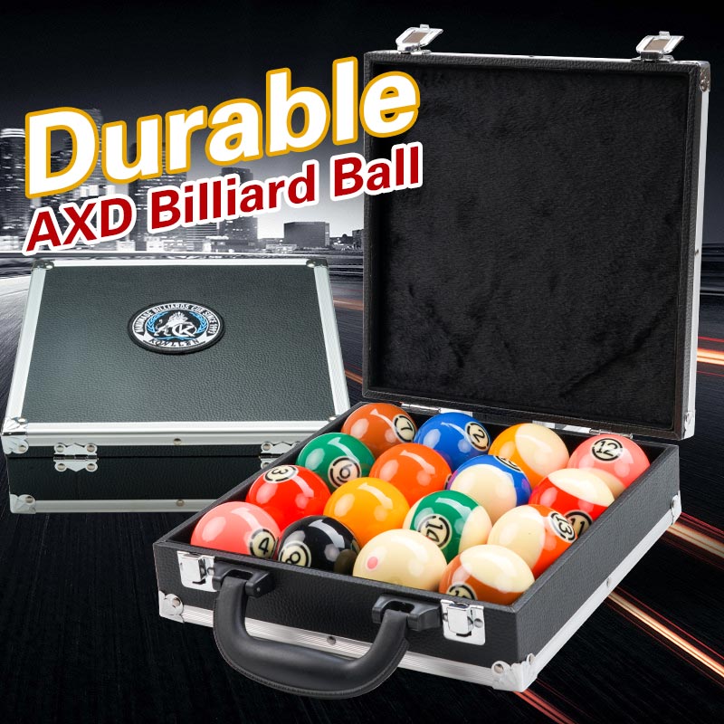 KONLLEN Billiard Pool Balls Set 16pcs 57.2mm Resin Balls Crystal Pool Practice Pool Table Balls Tournament Billiards Accessories