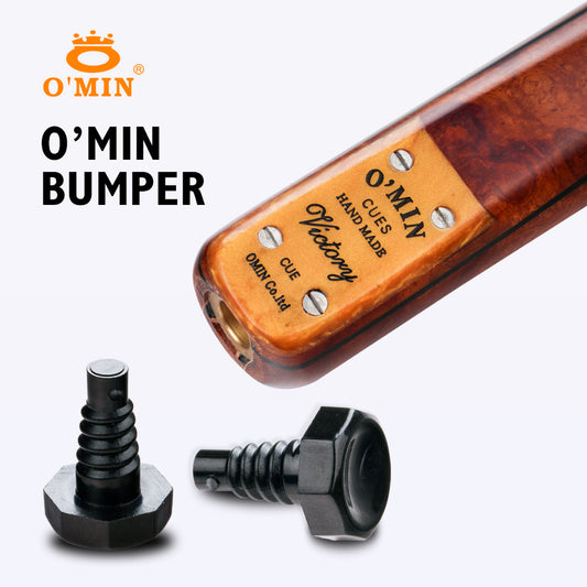 OMIN Billiard Butt 3Pcs Bumper Snooker Cue Stick Protector Durable Handmade Combination Offer