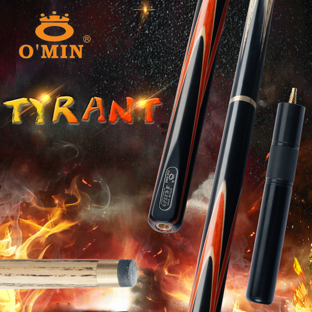O'MIN Tyrant Snooker Cue with Case with Telescopic Extension 9.5mm Tip Billiard Cue Kit