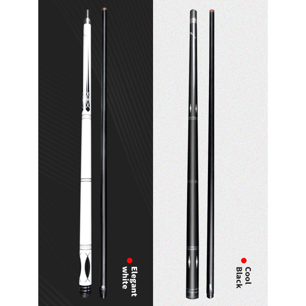 Poinos Black Technology Carbon Fiber Pool Cue 10.8/11.8/13mm Rainbow Tip