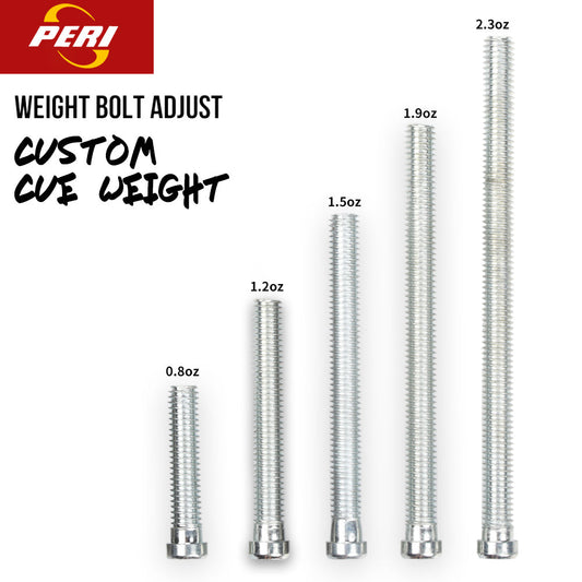 Weight Bolt Adjust Weight 2.3oz/1.9oz/1.2oz/0.8oz 5 Pieces of Weight Bolt Adjustable Billiard Accessories