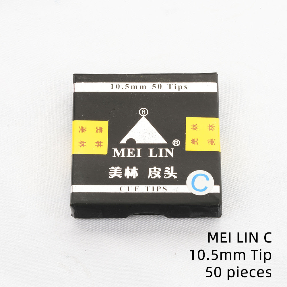 MEI LIN Cue Tips 50pcs 10.5mm 11mm Tips Billiards Tips Snooker Cue Tips Leather Head A/B/C/Red Pool Cue Tips