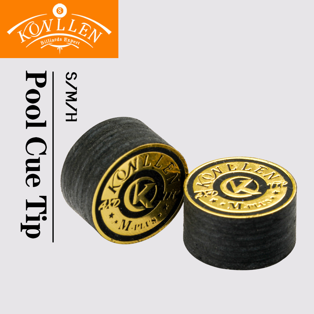 KONLLEN Billiards Pool Cue Tip 14mm S/M/H 1pcs