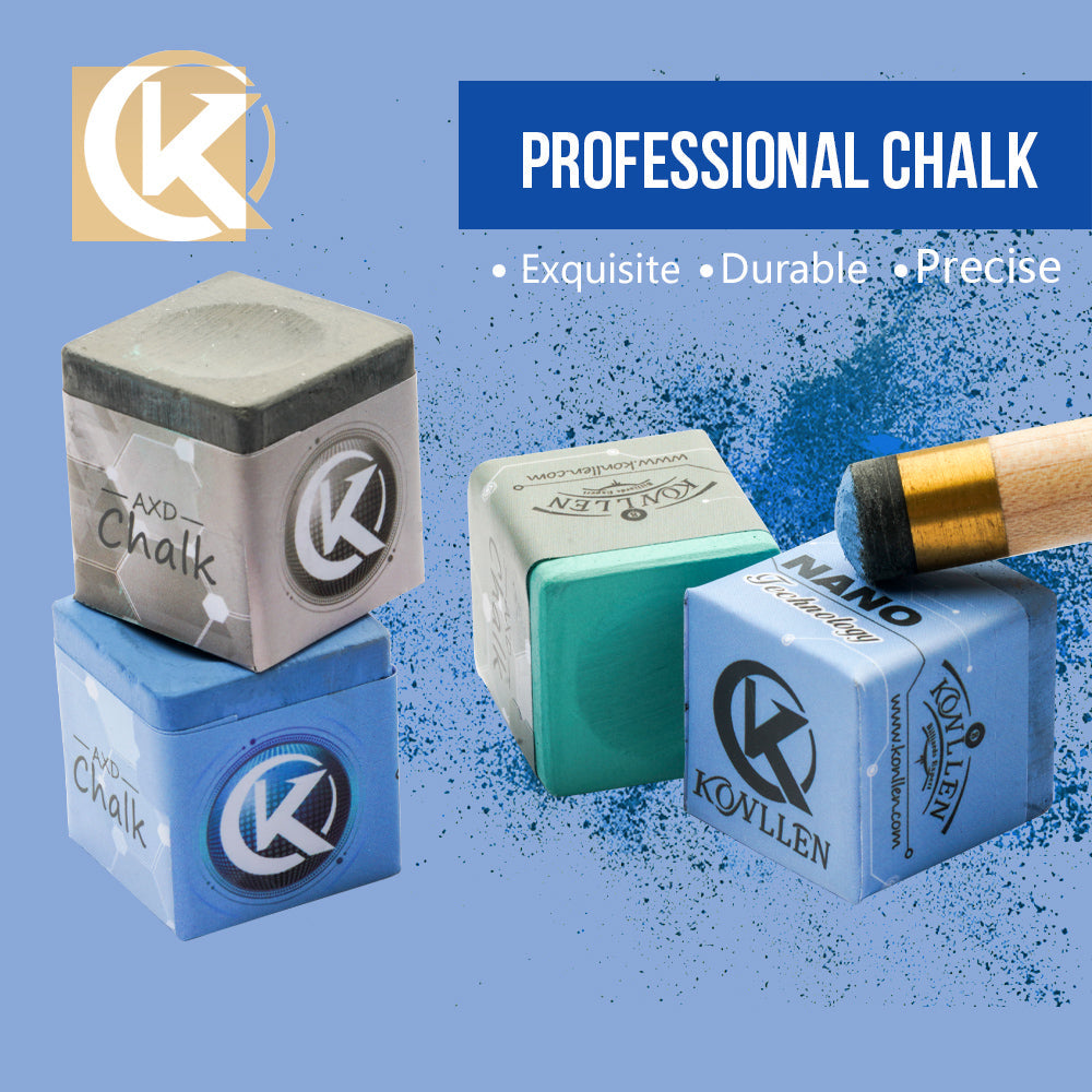 KONLLEN Billiards Chalks Grip Power Adhesion Solidity Pool Cue Chalk Snooker Chalk Carom Chalk Nano Technology Material Chalk