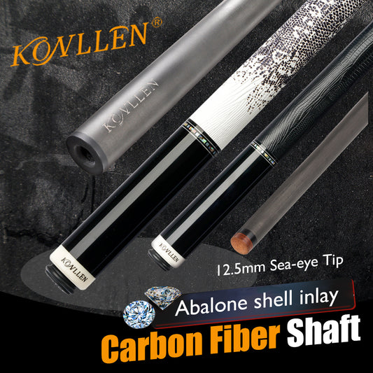 KONLLEN KL-12F Carbon Fiber Pool Cue Stick 12.4mm Tip