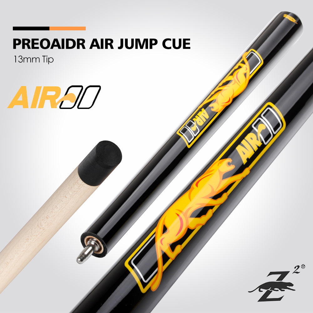 PREOAIDR 3142 Cue Jump AirII Billiard Cue Stick 13mm Bakelite Tip Uniloc Joint Maple Shaft 106.68cm Length Jump Cue Pool Stick