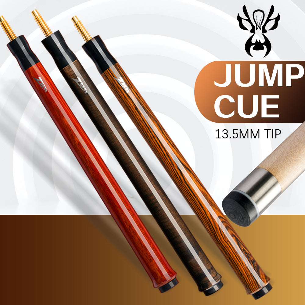 ZOKUE Billiards Jump Cue 108cm 13.5mm Tip Hard Tecnologia Maple Shaft Jump Stick  Technology Professional Cue