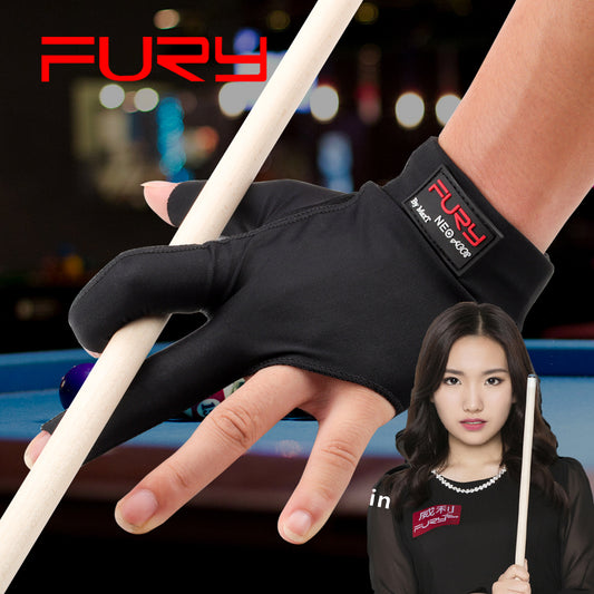 Original FURY Gloves Blue/Black Non-slip Lycra Fabric Pool Snooker Glove