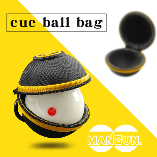 MANDUN Clip-on Cue Ball Case Nylon Fleece Material Premium Training Balls Case