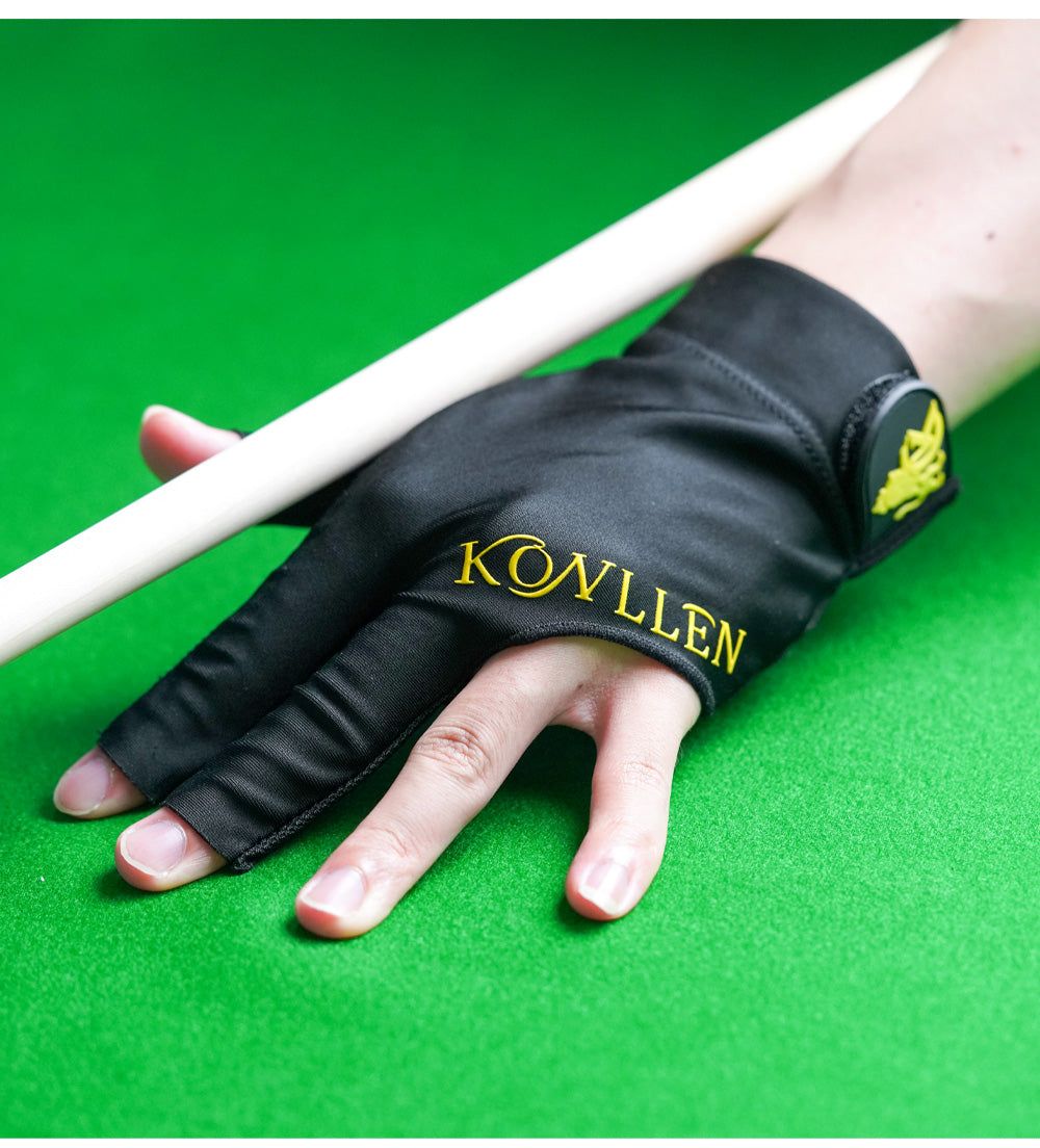 KONLLEN new Pool Glove Fingerless Gloves Left Hand Gloves Snooker Gloves Pool Cue/Carom Gloves Durable Billiards Accessories