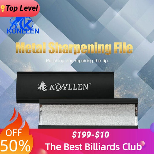 KONLLEN Cue Tip Repair Tool Pool Cue Tip Shaper Burnisher Metal Material Camber Snooker/Carom Cue Stick Care Billiard Accessory