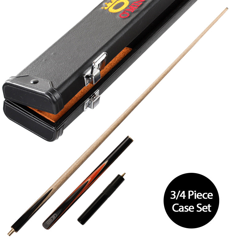 O'MIN Tyrant Snooker Cue with Case with Telescopic Extension 9.5mm Tip Billiard Cue Kit