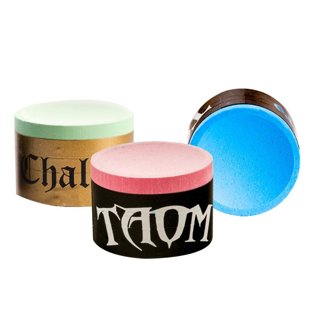 Original TAOM Billiard Chalk Blue Green Pink Colors