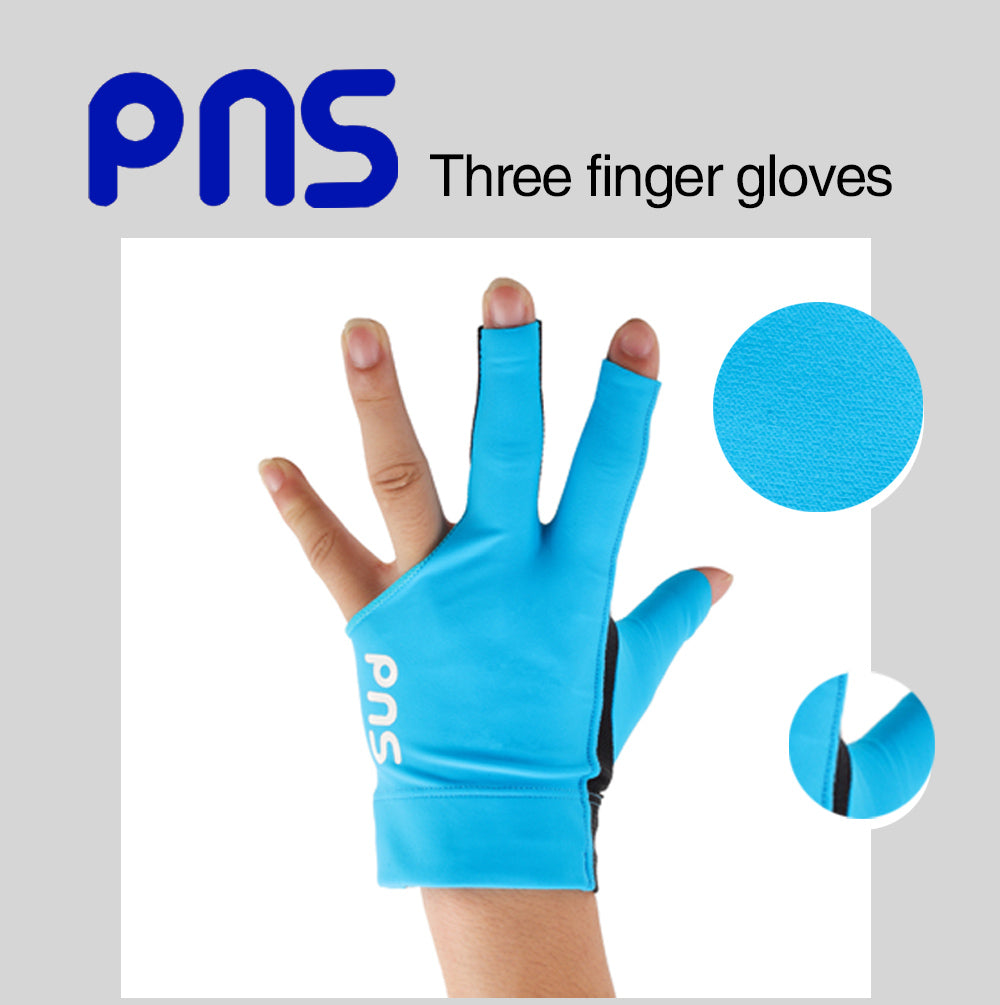 PNS Billiard Gloves Lycra Fabric Billiard Gloves Blue Red Black Left And Right