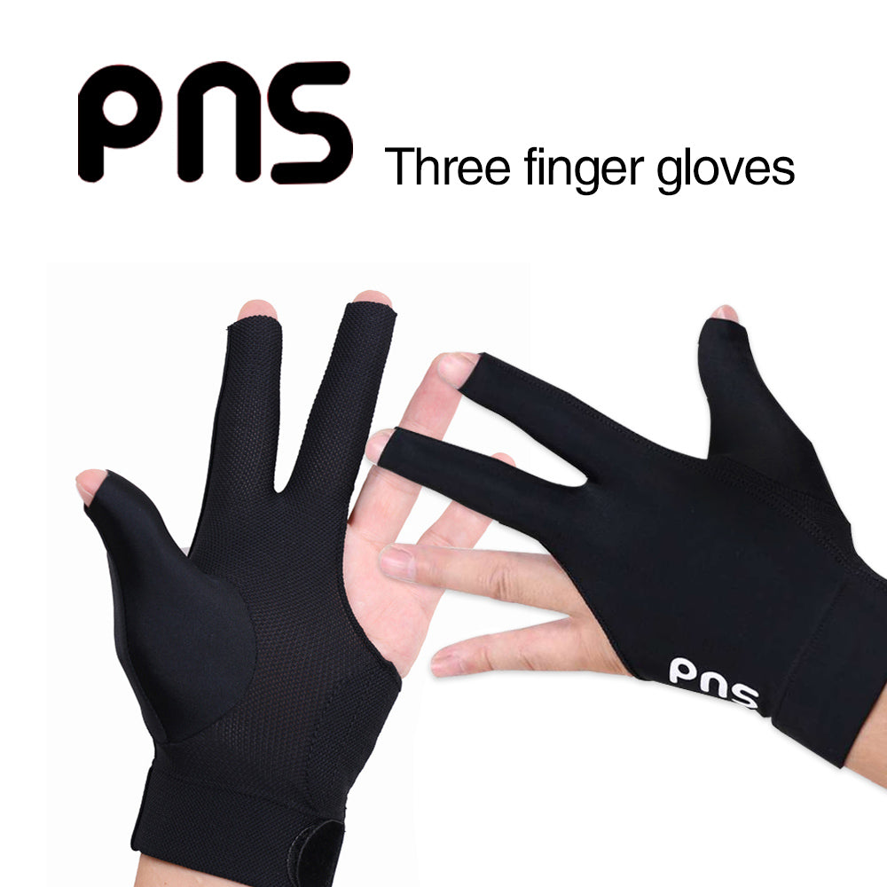 PNS Billiard Gloves Lycra Fabric Billiard Gloves Black Left And Right